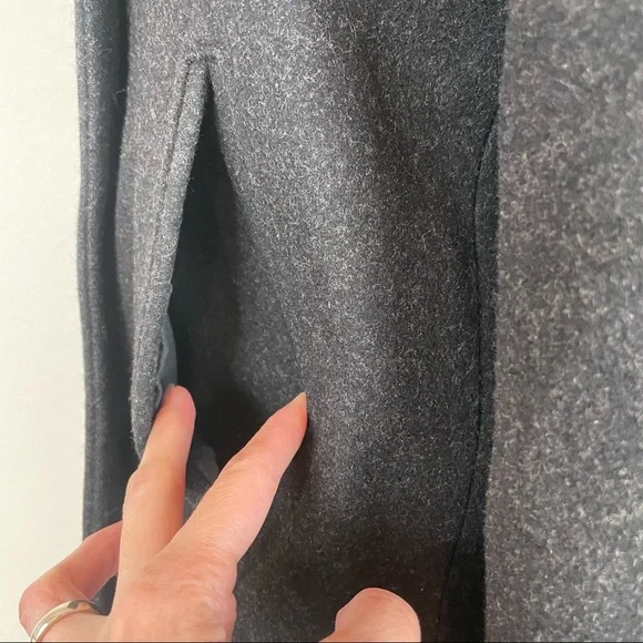 J. Crew Black Wool Blend Peacoat Jacket Size XSP - Picture 9 of 15